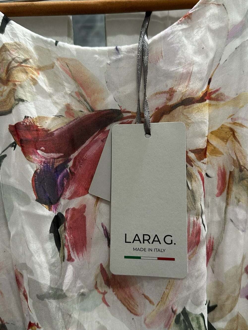 Lara G. Made in Italy Floral Silk Blend Tiered Sleeveless Maxi Dress - Picture 3 of 6